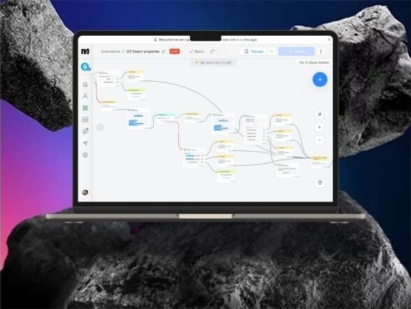 Cream Minimalist Laptop Mockup Promotion Instagram Post